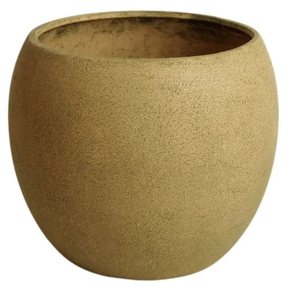 Ghiveci din teracota, Blush, bej, 19.5x16 cm