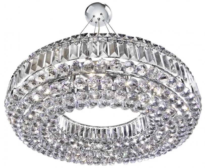 Lustra design LUX cristal K5 Vesuvius 10L 9392CC SRT