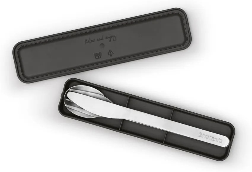 Set de tacâmuri de călătorie argintiu din oțel inoxidabil 3 buc. Make & Take – Brabantia