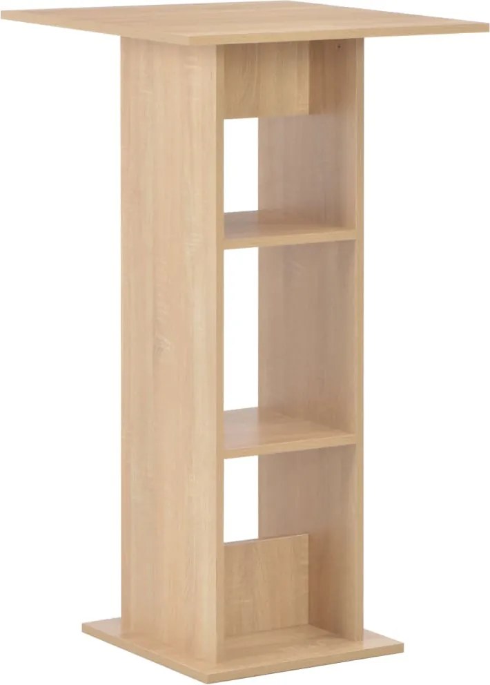 vidaXL Masă de bar, stejar, 60 x 60 x 110 cm