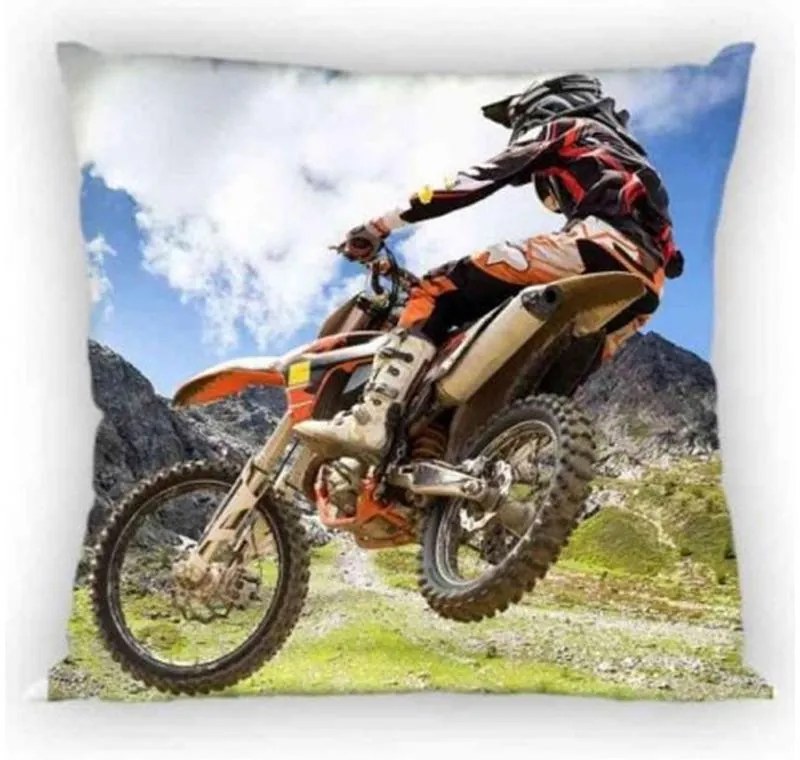 Motocicletă Husă de pernă Motocross Mud 40x40 cm