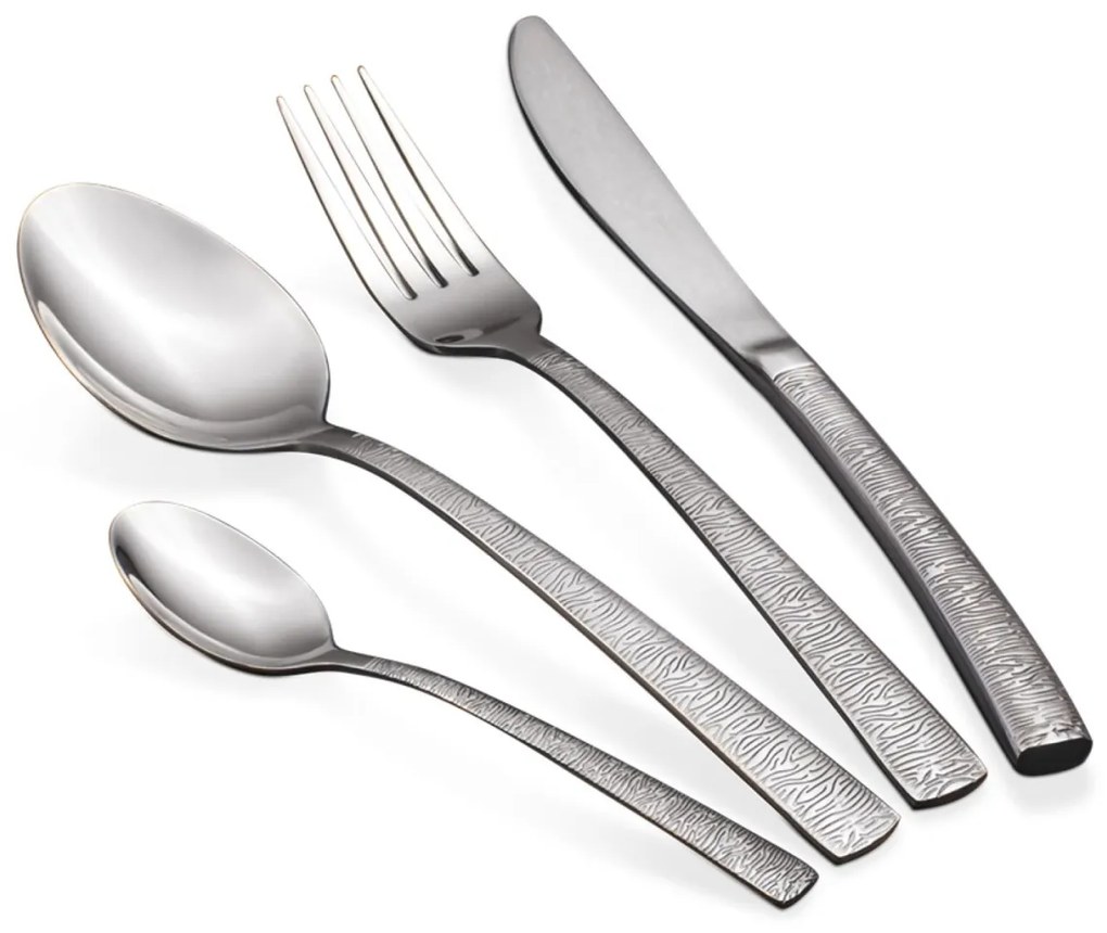 Set tacamuri 24 de piese, 6 persoane, inox lucios Berlinger Haus BH 2625