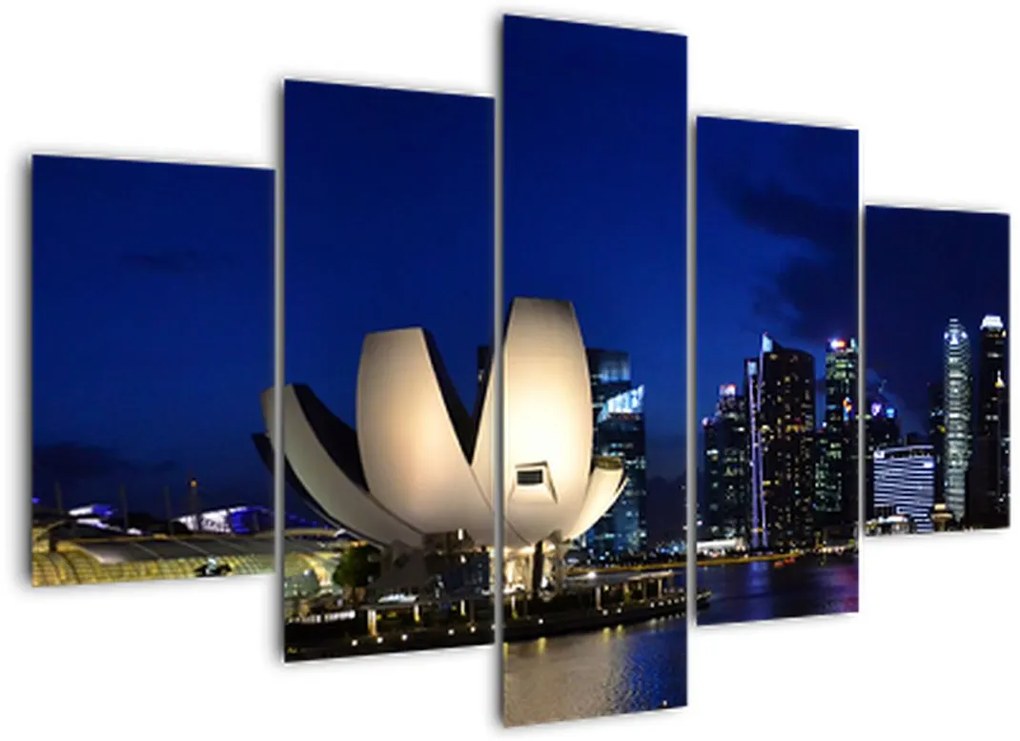 Tablou Singapore nocturn (150x105 cm)