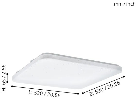 Eglo 98449 - Plafonieră LED FRANIA-S LED/49,5W/230V