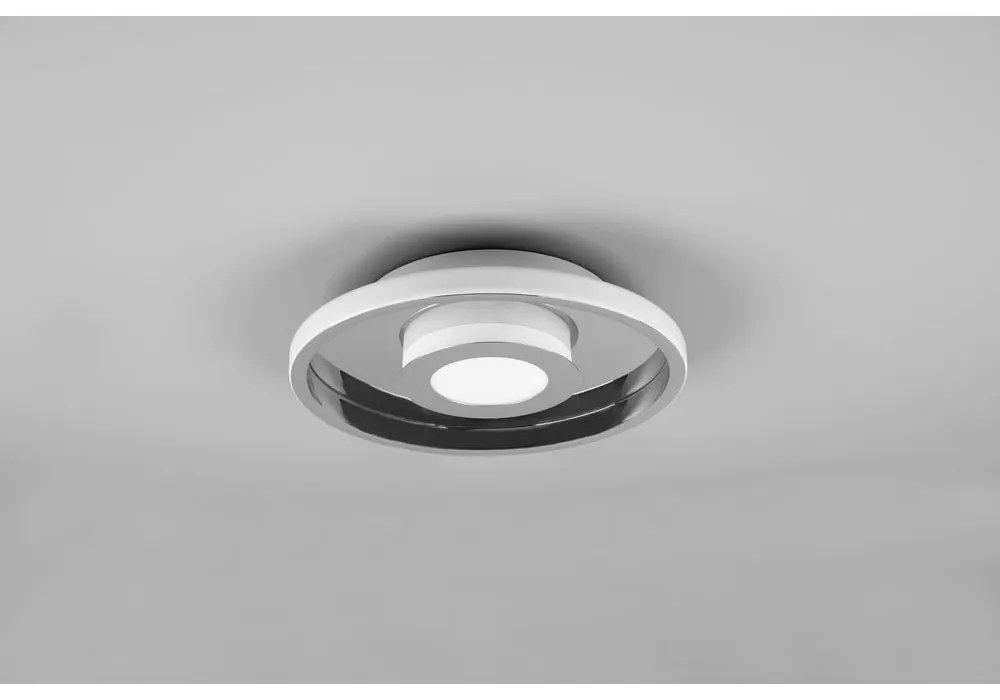 Plafonieră argintiu-lucios LED din metal ø 30 cm Ascari – Trio