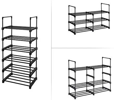 Pantofar, Songmics, Negru, LSA23BK, 45 x 30 x 106 cm