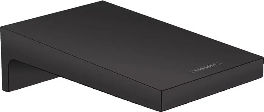 Pipa cada Hansgrohe Metropol negru mat 185 mm
