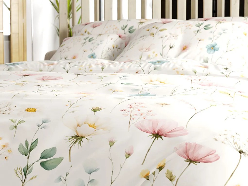 Lenjerie de pat din bumbac PETALUNE POLY crem Dimensiune lenjerie de pat: 2 buc 70 x 90 cm | 200 x 220 cm