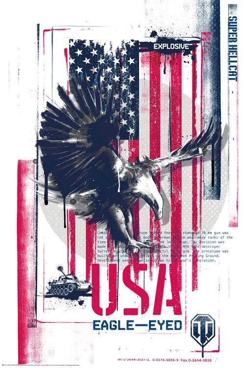 Poster World of Tanks - USA Eagle-Eyed