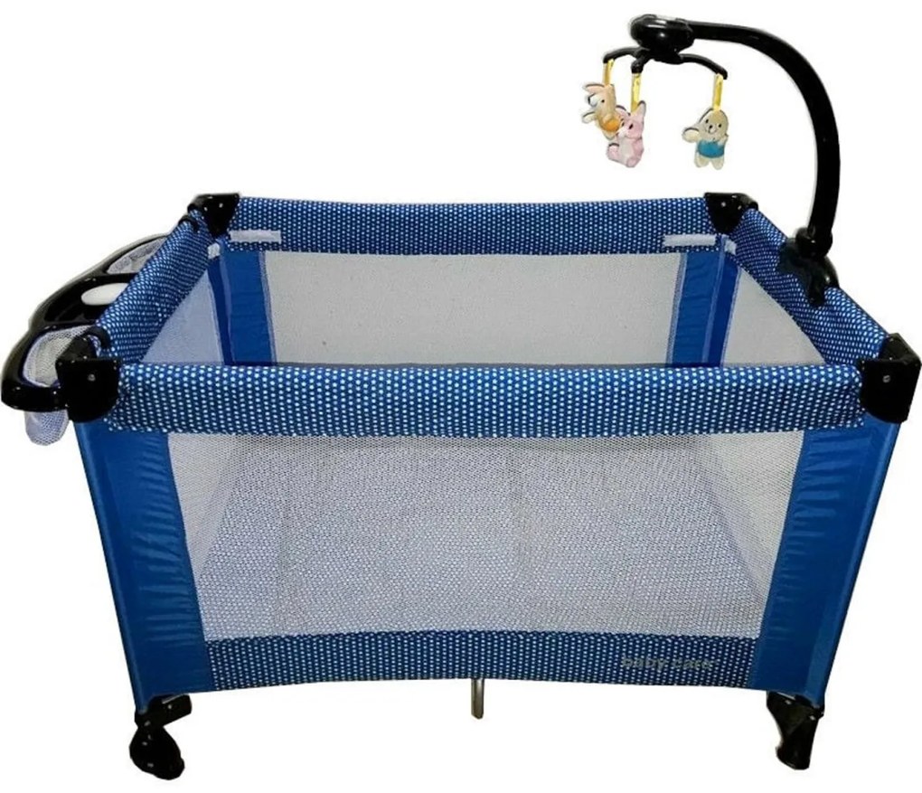 Patut Pliant, Tarc copii Baby Care™ NEST, Pliabil pe 2 Niveluri cu muzica si Masa infasat, Jucarie Carusel cu jucarii din plus, geanta transport