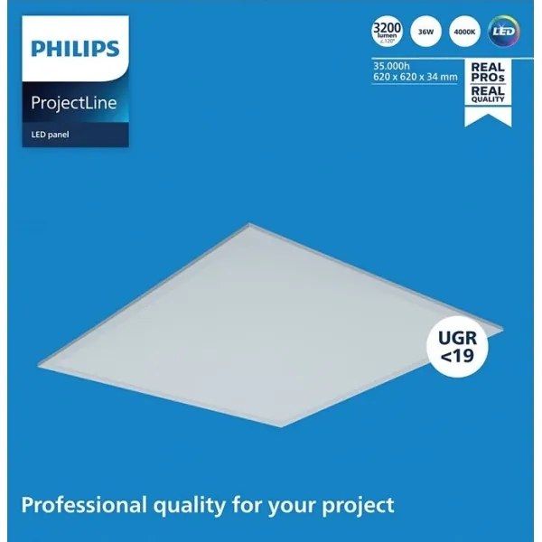 Philips - Panou LED încastrat PROJECTLINE LED/36W/230V 62x62 cm