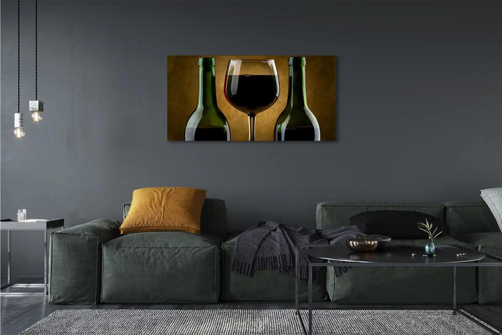 Tablouri canvas 2 sticle de vin de sticlă