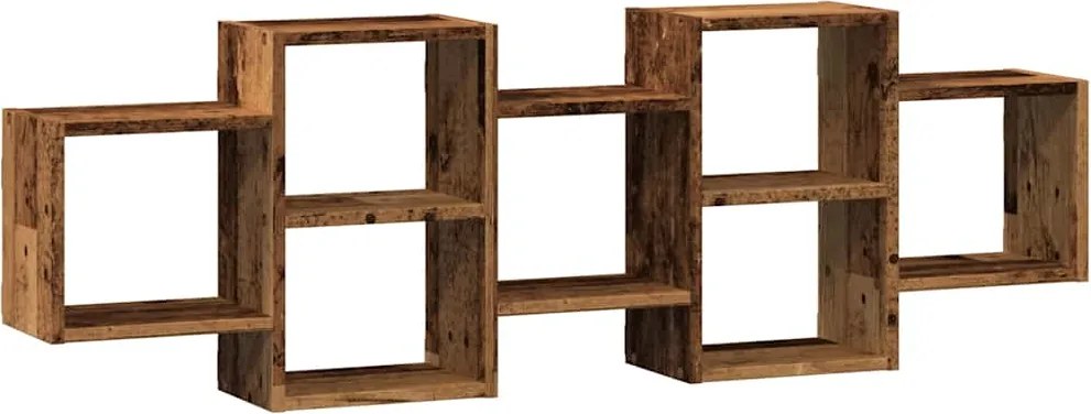 vidaXL Raft de perete, lemn vechi, 129x18x42 cm, lemn prelucrat