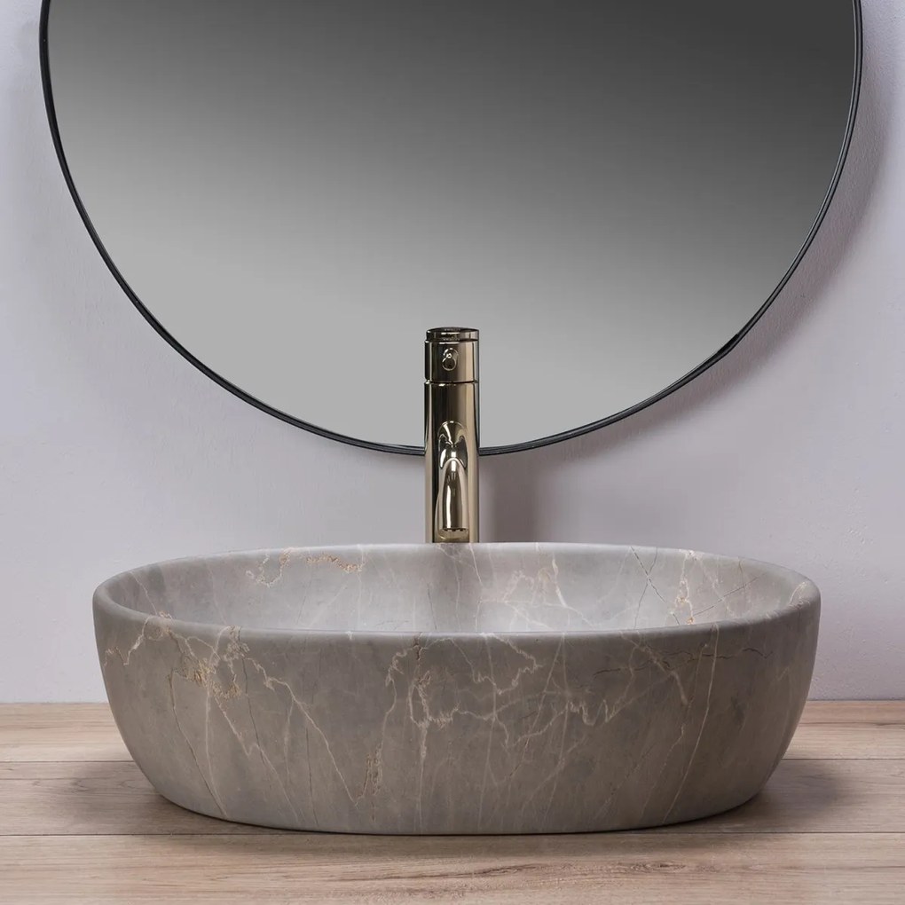 Lavoar Lara Marmura Beige ceramica sanitara - 48,5 cm
