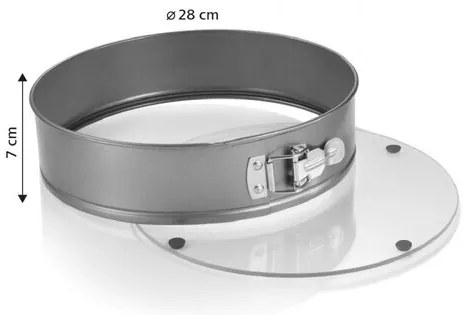 Tescoma Formă pentru tort cu fund de sticlă,extensibilă DELÍCIA, 28 cm, 28 cm