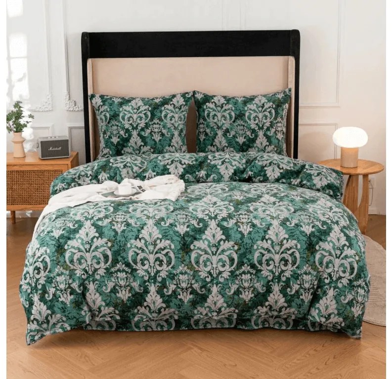 Lenjerie cocolino ORIENTINO verde Dimensiune lenjerie de pat: 70 x 80 cm | 140 x 200 cm