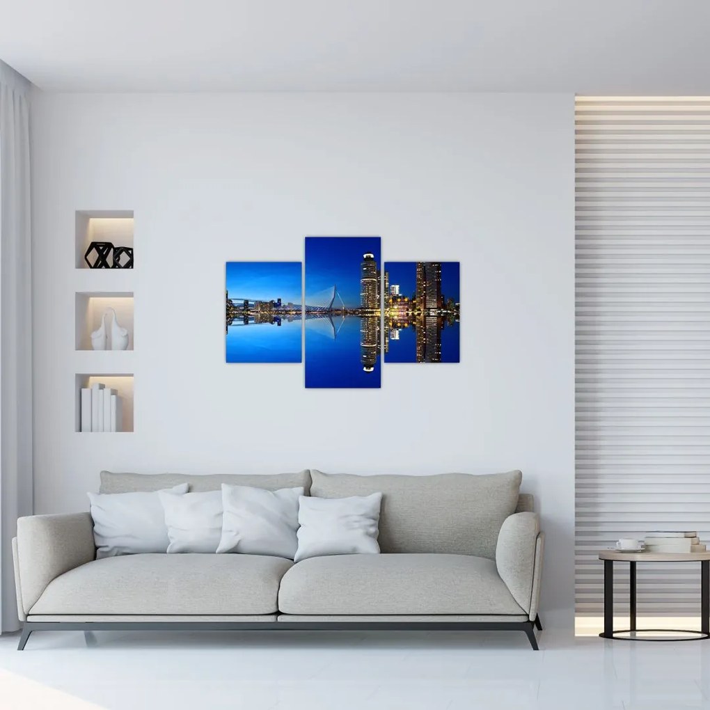 Tablou - Rotterdam nocturn (90x60 cm)