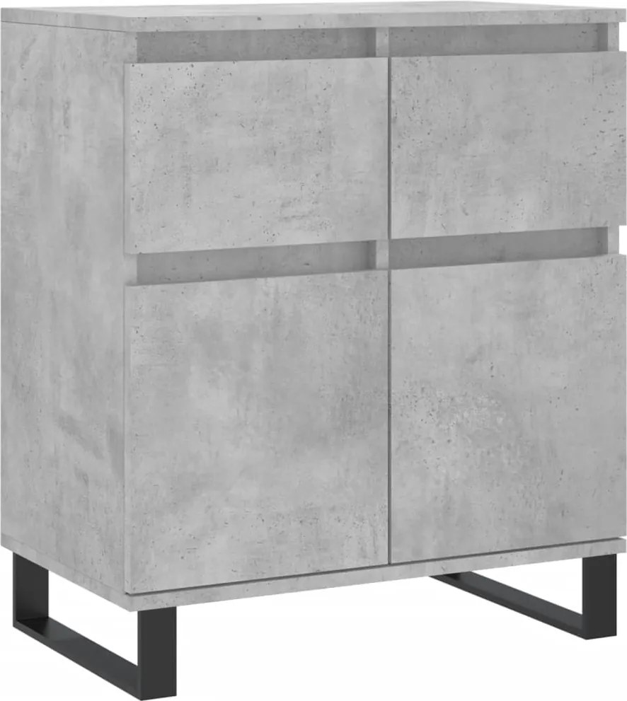 vidaXL Servantă, gri beton, 60x35x70 cm, lemn prelucrat