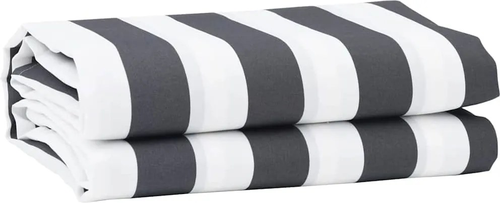vidaXL Înlocuire de copertină Antracit și Alb 1000 x 160 cm