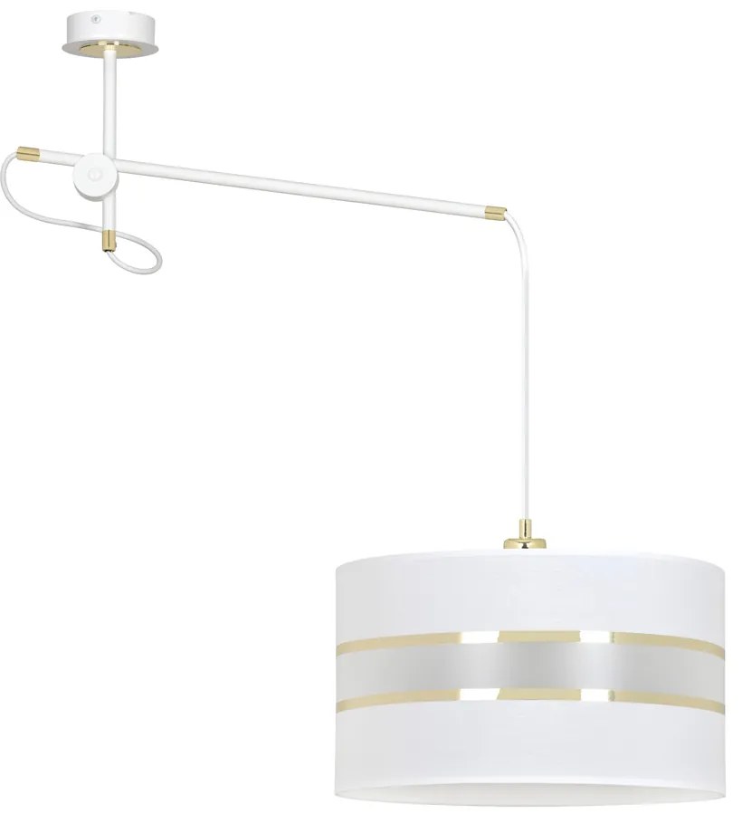 Pendul Korno 1 White 649/1 Emibig Lighting, Modern, E27, Polonia