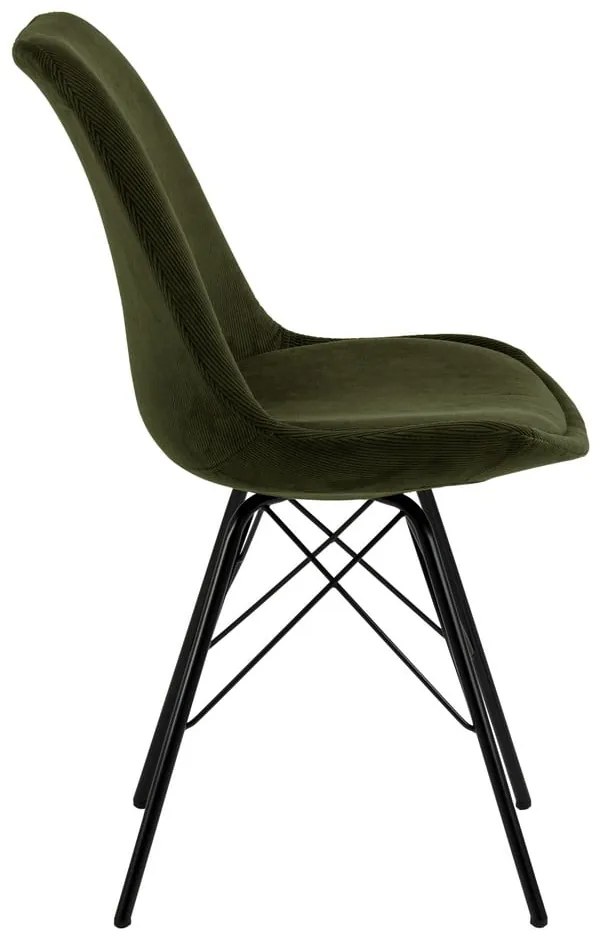 Scaun de sufragerie verde închis Eris - Actona