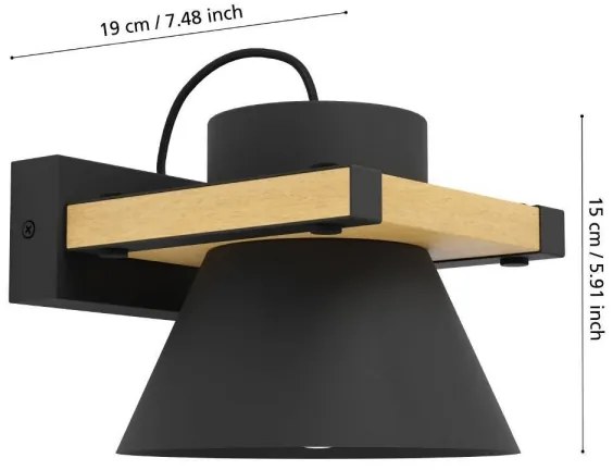 Aplică Eglo 43958 MACCLES 1xE27/15W/230V