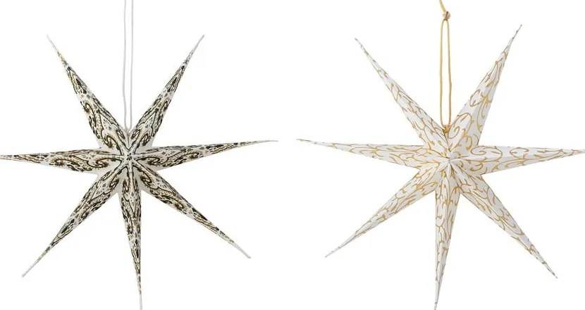 Ornamente de Crăciun 2 buc. din hârtie Lecce – Bloomingville