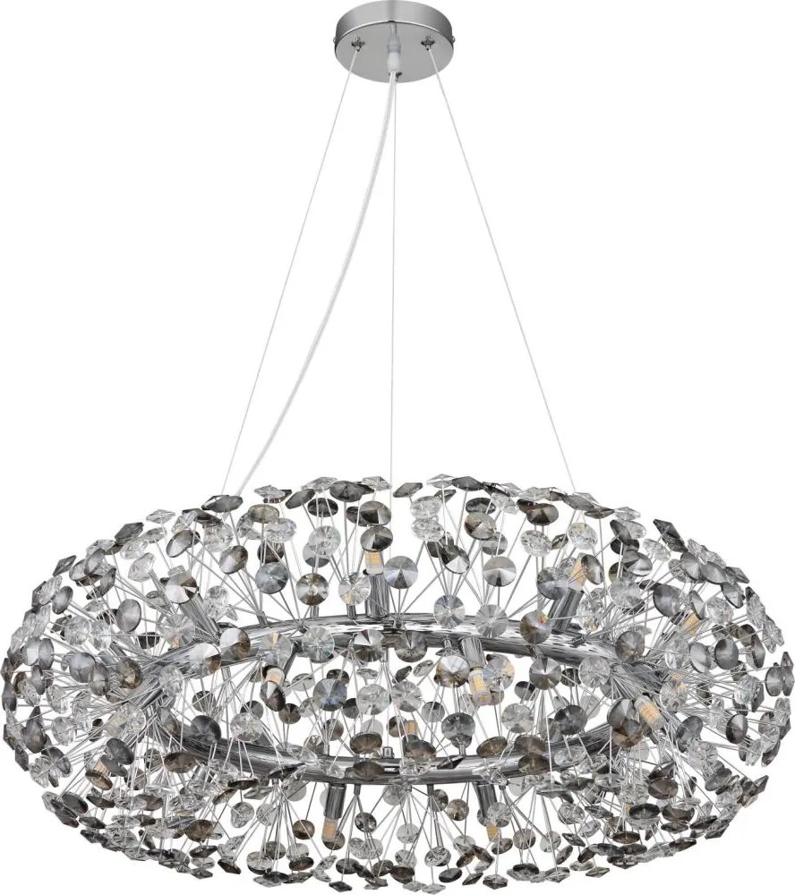 Globo 64135H3C - Candelabru LED cu cristale suspendat pe cablu KATRINA 20xG9/3,5W/230V