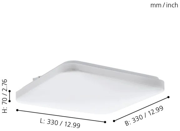 Eglo 97875 - LED Plafonieră FRANIA LED/14,6W/230V