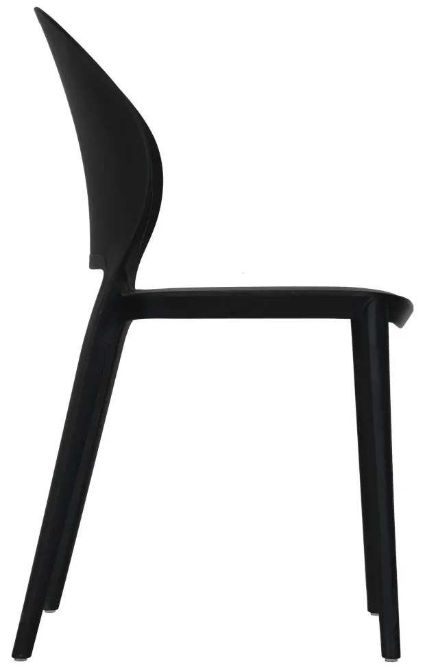 Scaun din plastic ANTOS, neagra