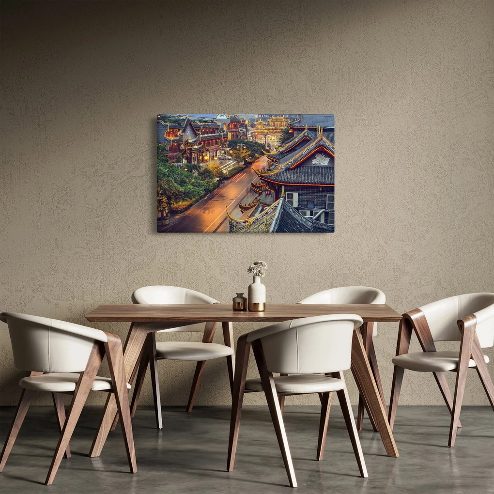 Tablou - Qintai Road, Chengdu, China (90x60 cm)