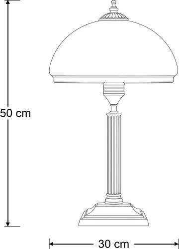 Brilagi - Lampă de masă TAURUS 2xE14/11W/230V bronz