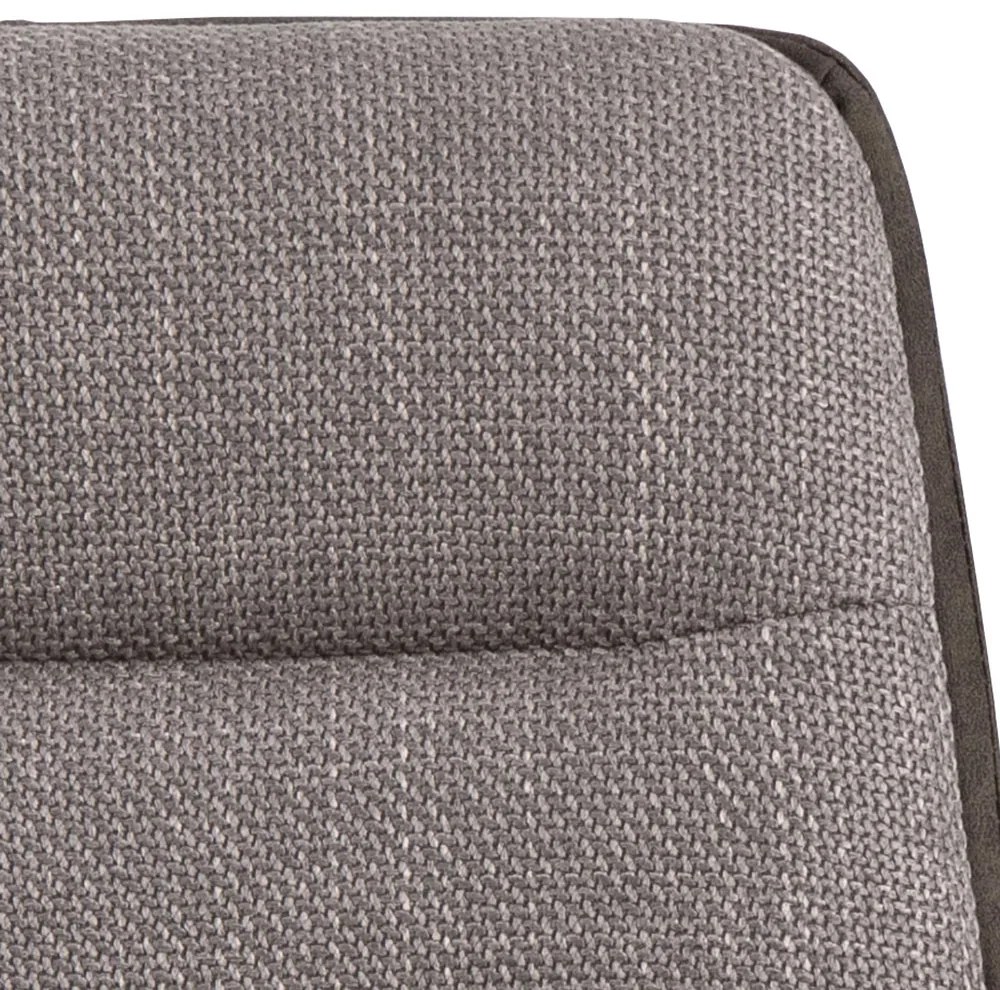 MAZZONI EXPORT IDA Taupe Gri Deschis/Antracit Maro (material Basel 34/Preston 96) - SCAUN TAPIȚAT MODERN PENTRU SALON/SUFRAGERIE LOFT