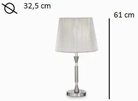 Veioza cu variator PARIS TL1 BIG Argento 014975