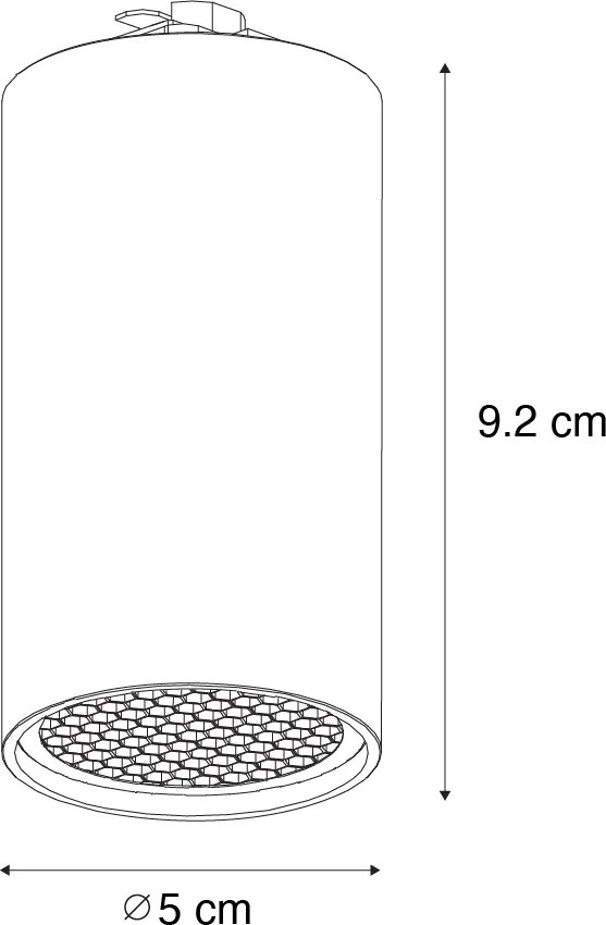 Spotlight modern alb pentru sistem de șine monofazate GU10 35mm - Iconic Ruby Honey