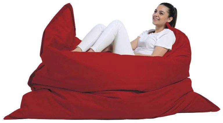 Fotoliu puf pentru grădină Giant Cushion 140x180 - Red
