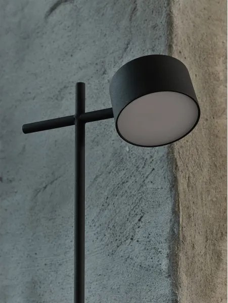 Osram - Lampă de podea LED dimabilă DECOR KYOTO LED/12W/230V neagră