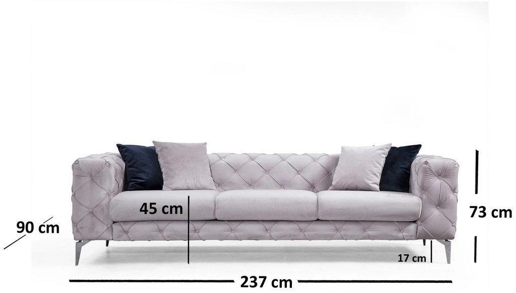 Canapea Como - Light Grey