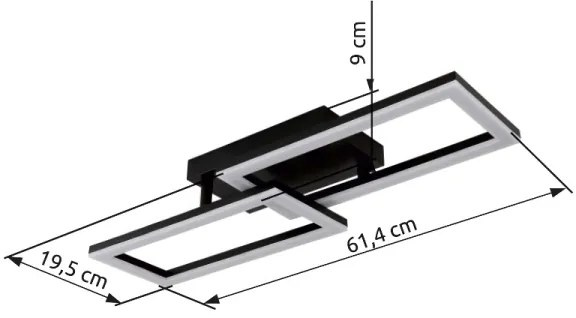Plafonieră LED Globo 67328-20O SAPENA LED/20W/230V