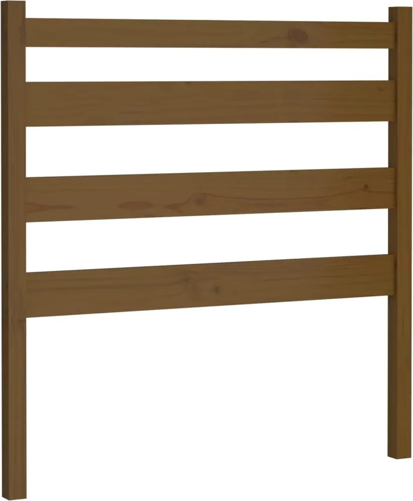 vidaXL Tăblie de pat, maro miere, 106x4x100 cm, lemn masiv de pin