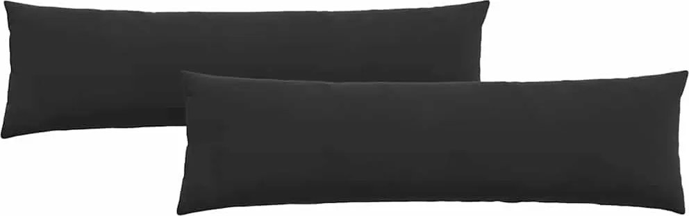 vidaXL Perne pentru canapea 2 pcs Negru 145 x 40 cm