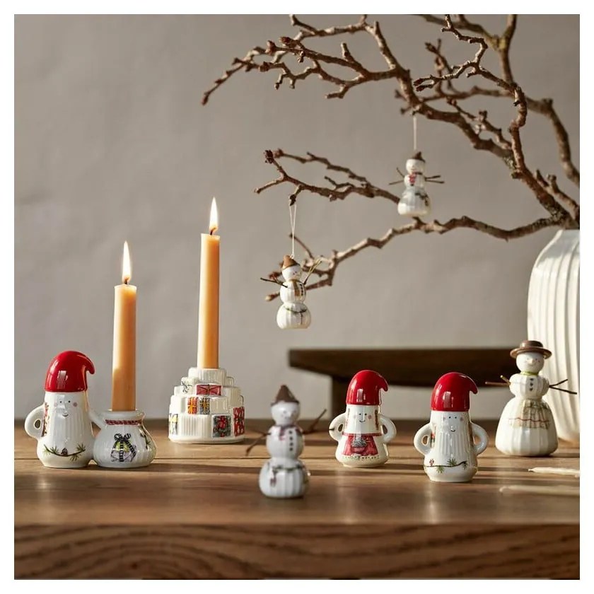 Sfeșnic din ceramică cu model de Crăciun Hammershøi Christmas Gifts – Kähler Design