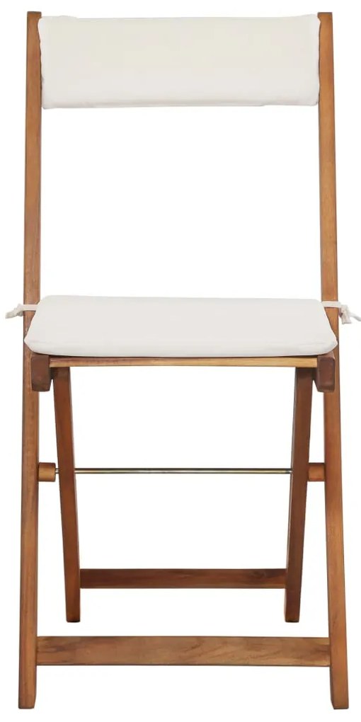 Set mobilier de gradina pliabil Culoare crem, CHINO