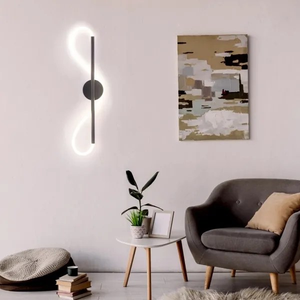 Aplică LED EMMA LED/19W/230V negru