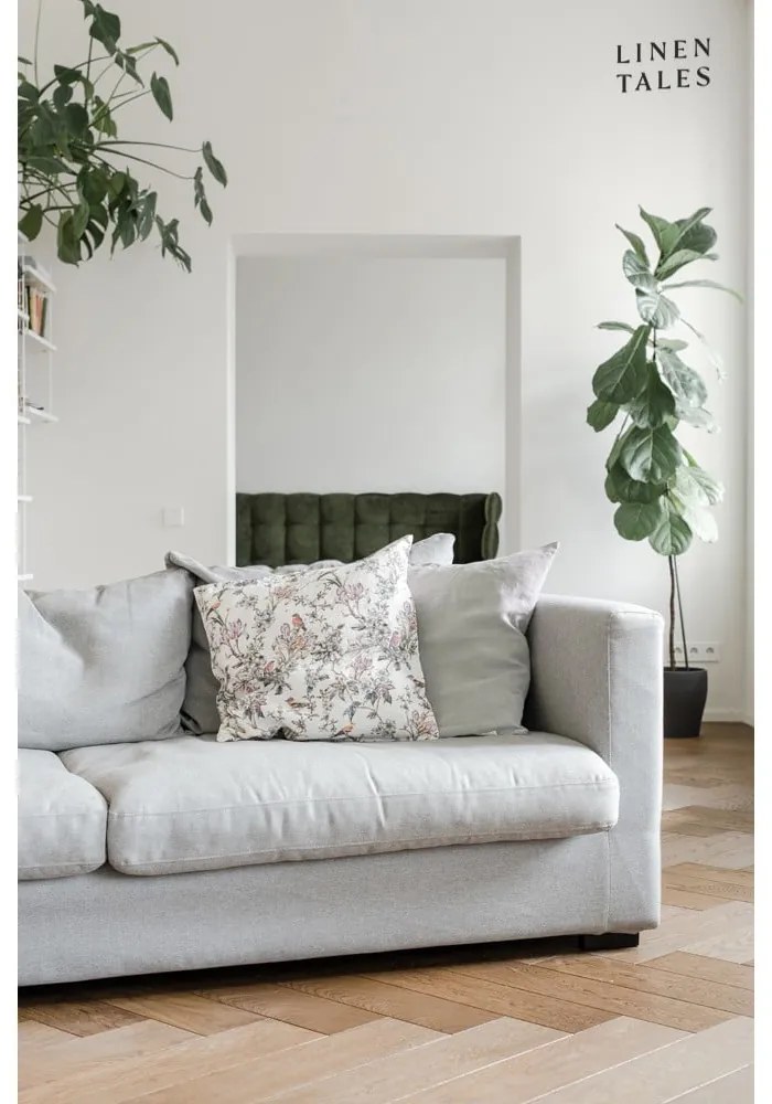 Față de pernă din in 50x50 cm Light Grey – Linen Tales
