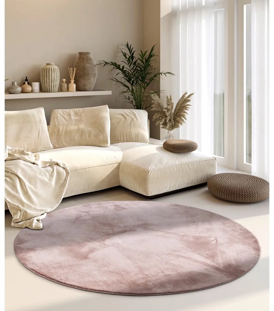 Covor roz prăfuit rotund ø 200 cm Leon – Villeroy&amp;Boch