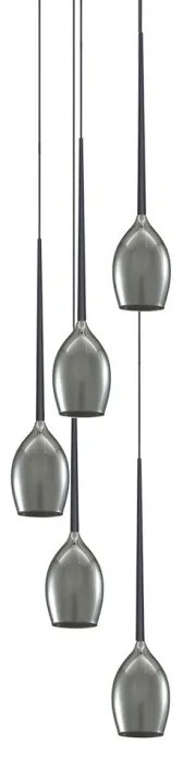 Lustra moderna Izza 5 fumurie ZZ AZ2939