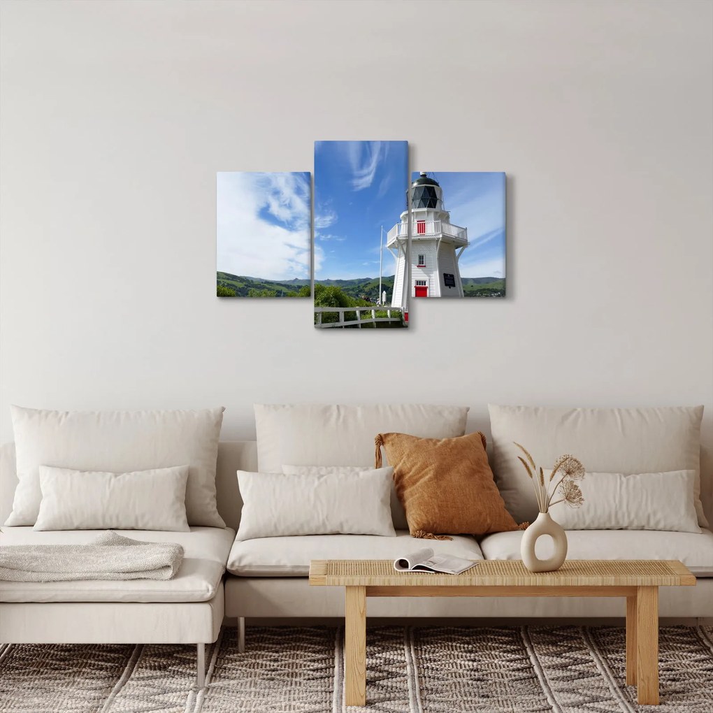 Tablou cu farurile Akaroa, Nooua Zeelanda (90x60 cm)