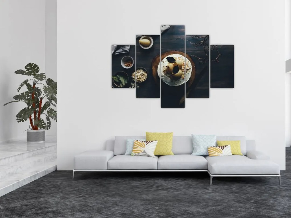 Tablou cu desert pe masă (150x105 cm)