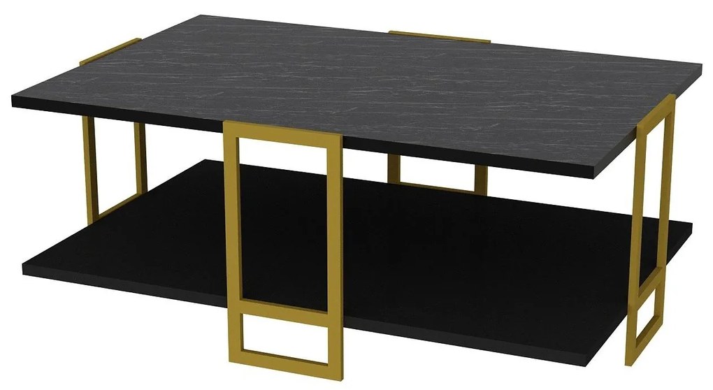 Măsuță de cafea Poppy (auriu + negru). 1102471